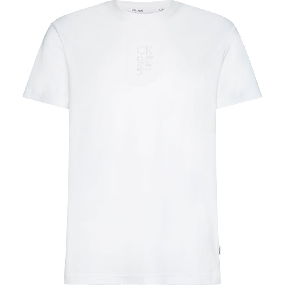 Calvin Klein Hybrid Logo Kurzärmeliges T-shirt S Bright White günstig online kaufen