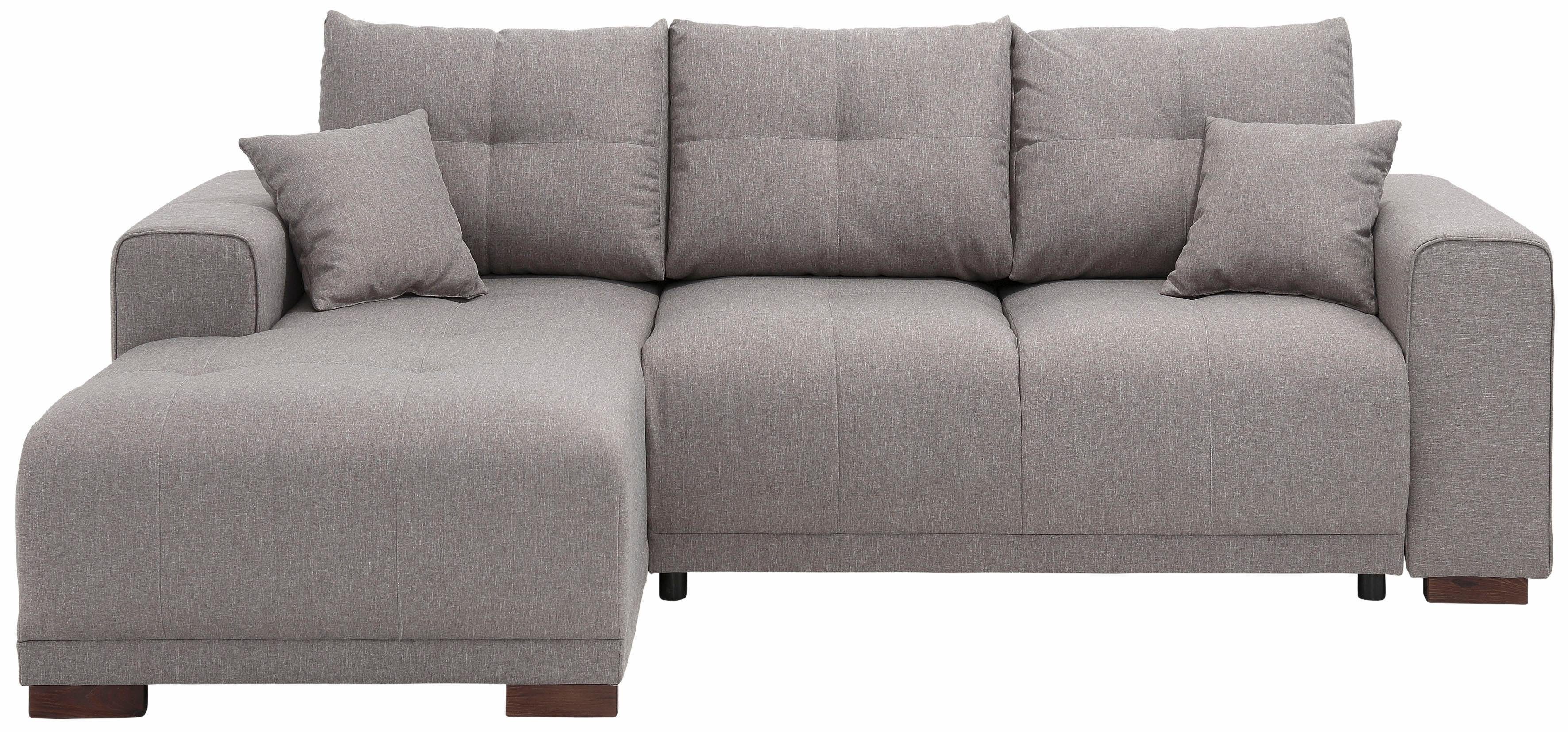 Home affaire Ecksofa "Viborg L-Form", mit Regal in der Armlehne, wahlweise günstig online kaufen