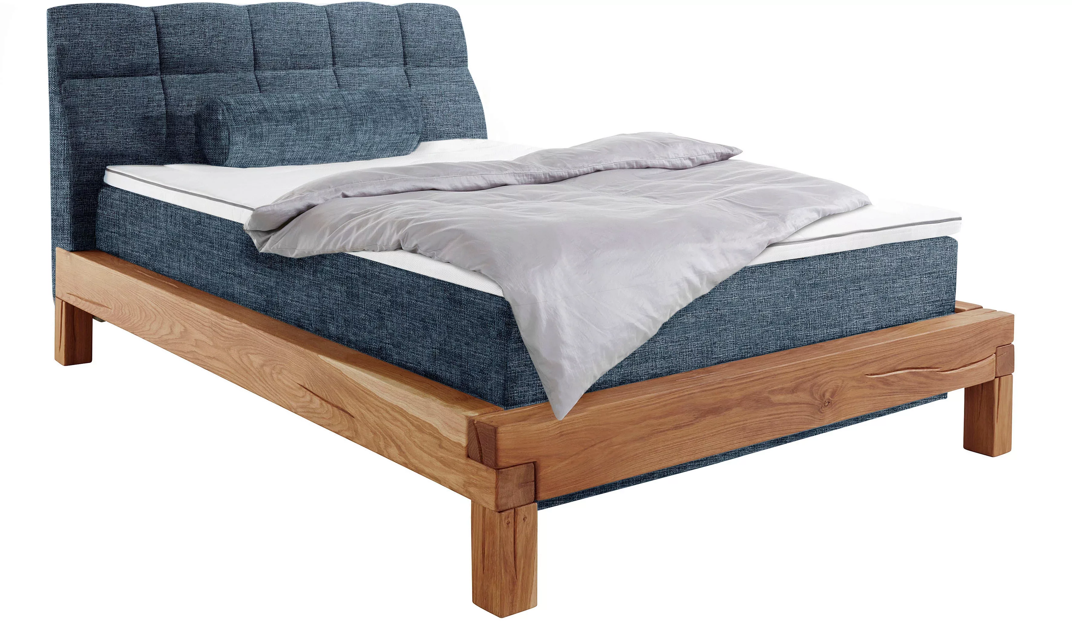 Home affaire Boxspringbett "Villads", Liegefläche: 140/200 cm, aus Balkenei günstig online kaufen