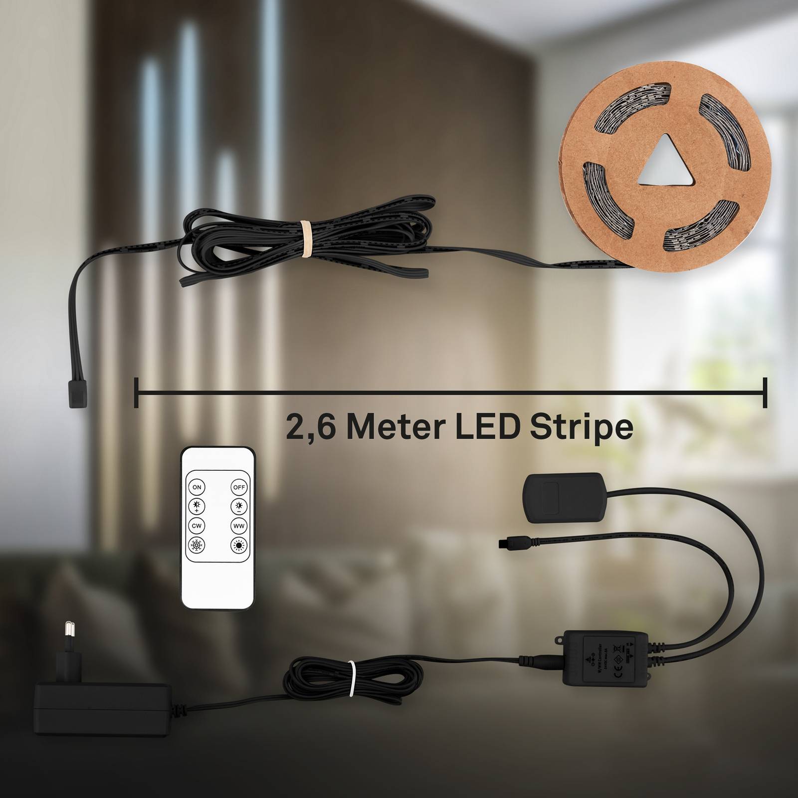 Briloner LED-Band CCT-Starter-Set 2,6 m Weiß günstig online kaufen