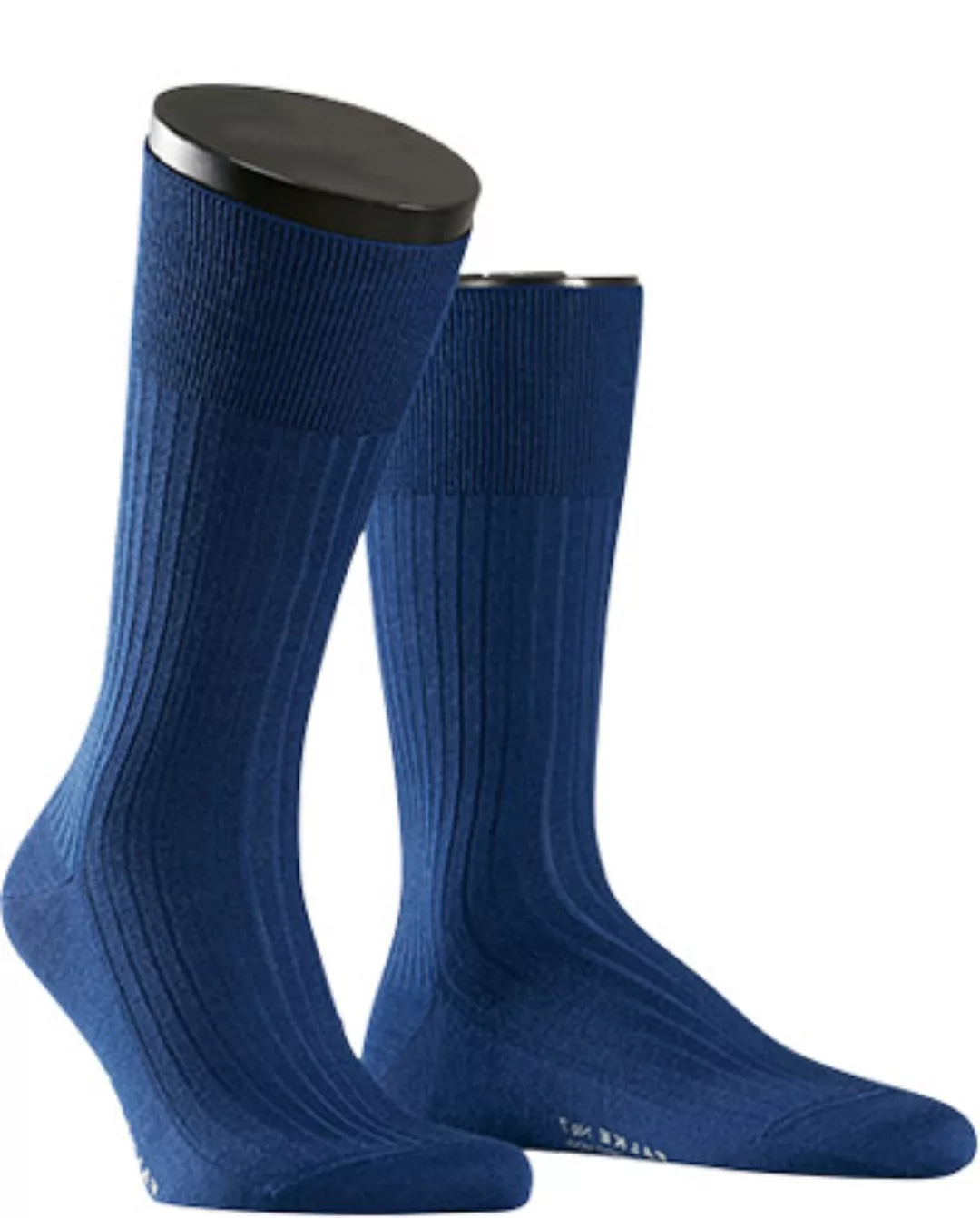 FALKE No. 7 Finest Merino Gentlemen Socken, Herren, 43-44, Blau, Uni, Schur günstig online kaufen