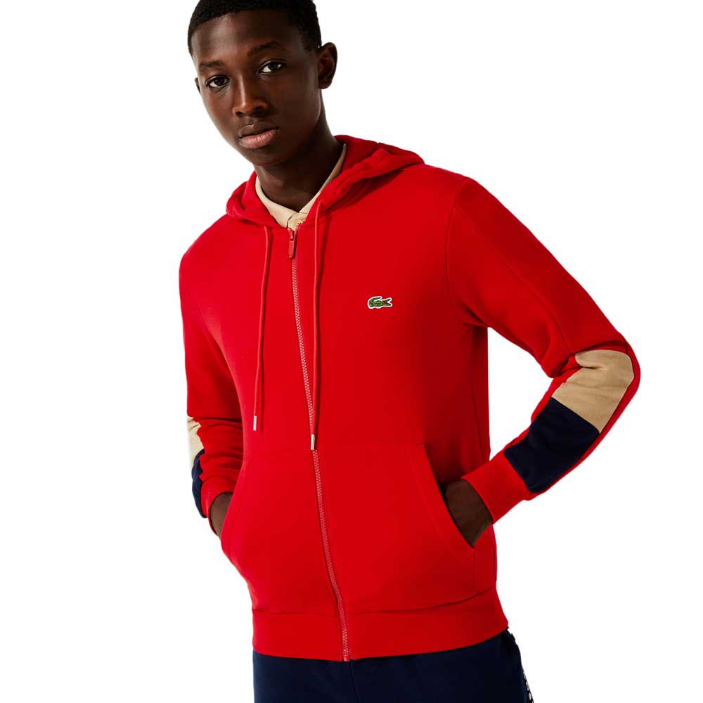 Lacoste Sh6885 Sweatshirt S Red / Vinnese-Marine günstig online kaufen