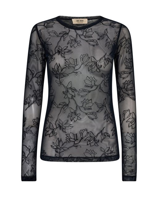 Mos Mosh Klassische Bluse MMLoretta Velvet Leafy Blouse günstig online kaufen