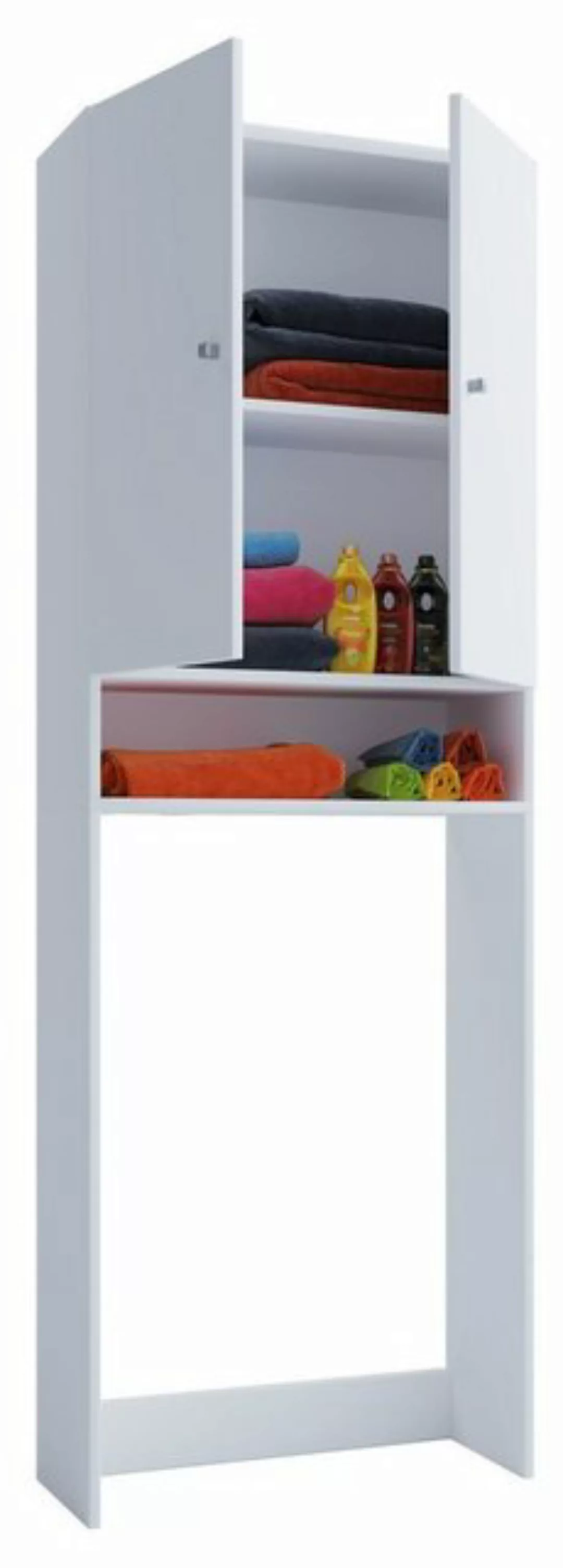 Waschmaschinenschrank braun Buche B/H/T: ca. 64x182x27 cm günstig online kaufen