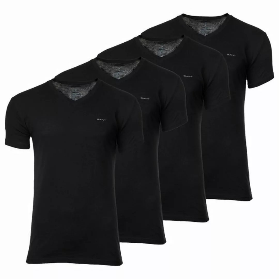 Gant T-Shirt Herren T-Shirt, 4er Pack - V-NECK T-SHIRT 4-PACK günstig online kaufen