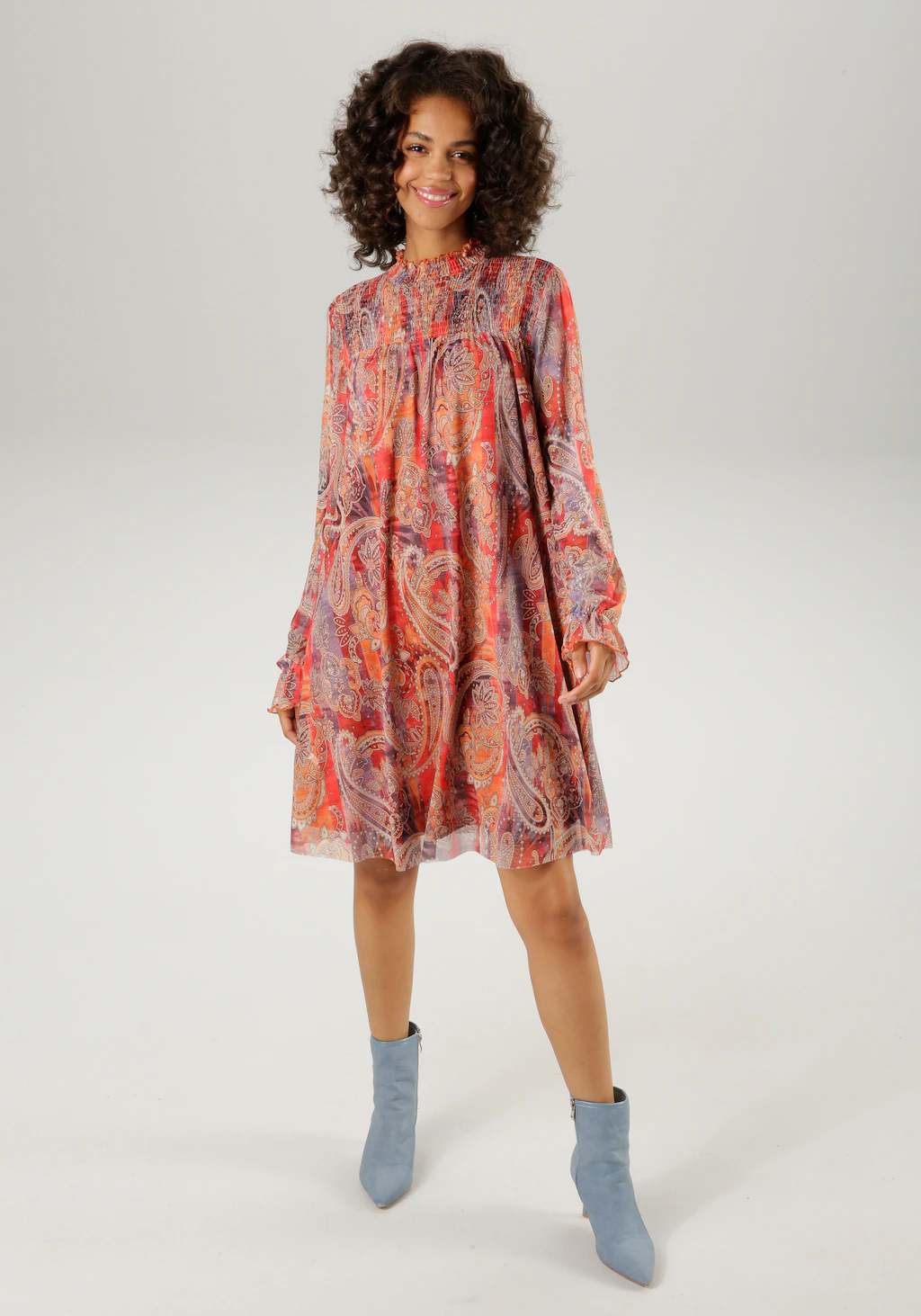 Aniston CASUAL Blusenkleid, mit farbharmonischem Paisley-Druck - NEUE KOLLE günstig online kaufen