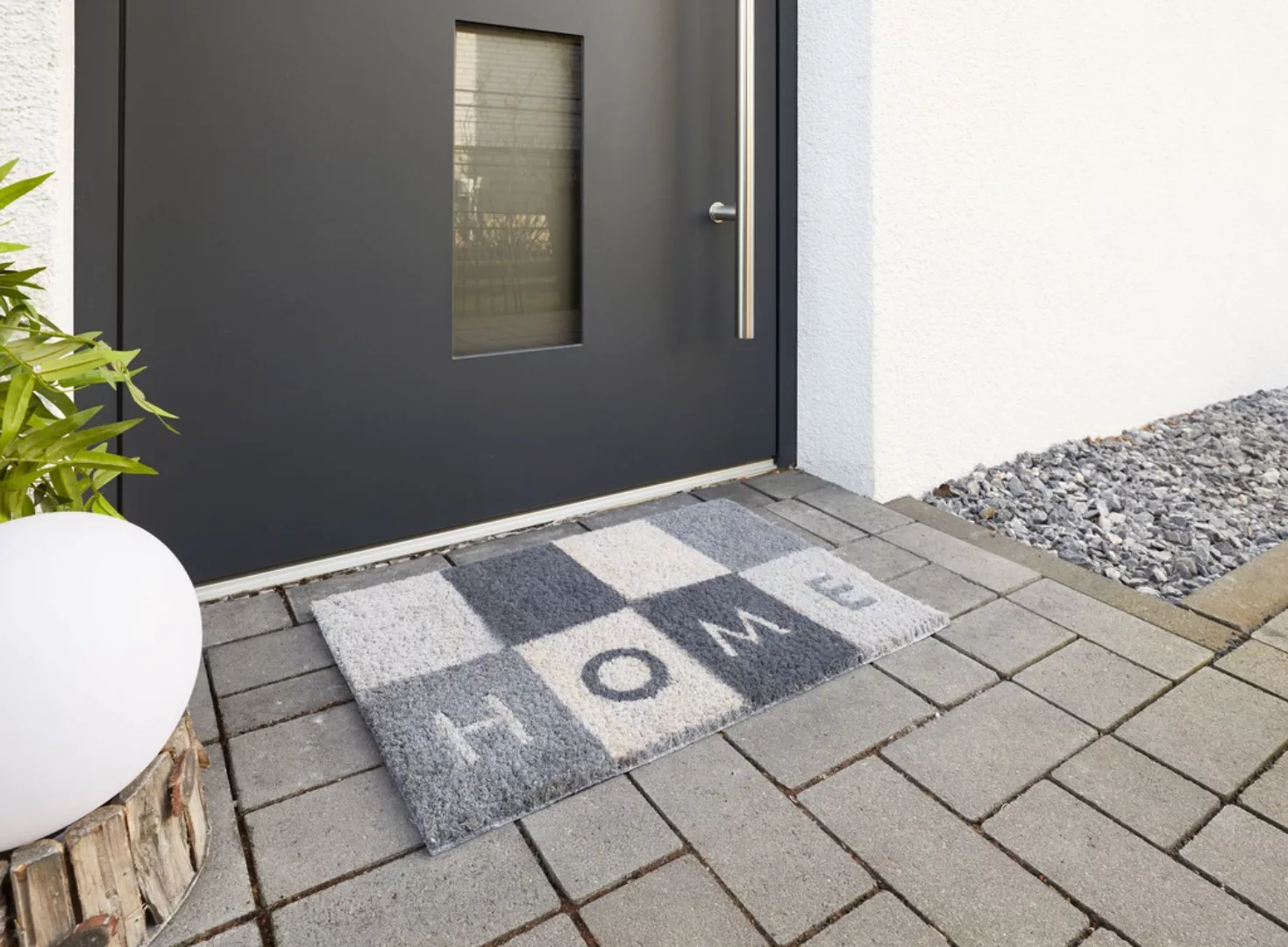 Andiamo Fußmatte »Kokos Home«, rechteckig, Schmutzfangmatte, mit Spruch, In günstig online kaufen