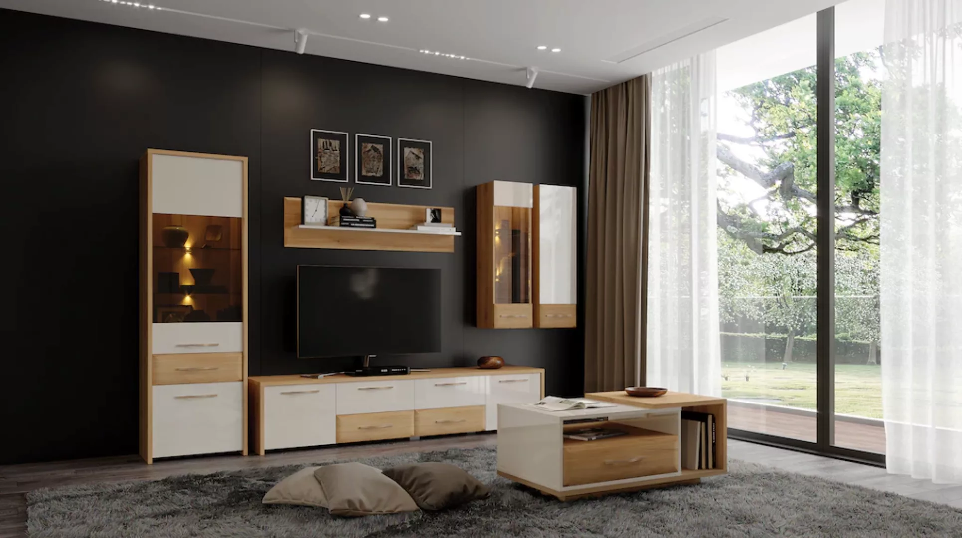 Home affaire TV-Board "Gala", (verschiedene Größen erhältlich), UV lackiert günstig online kaufen