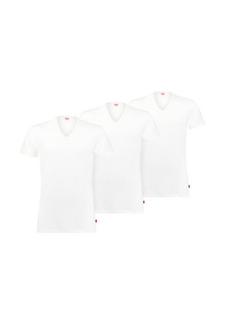 Levi's 3-er Set T-Shirt V-Ausschnitt Weiß günstig online kaufen