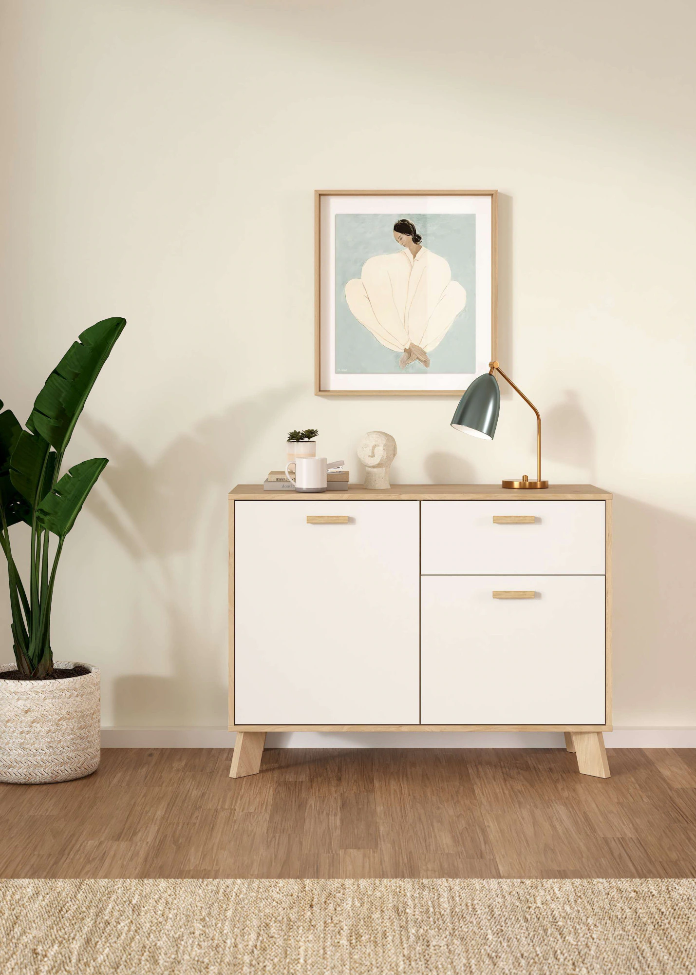 andas Sideboard "Ikast, Stauraum, Schubladenschrank, Aufbewahrung", 2 Türen günstig online kaufen