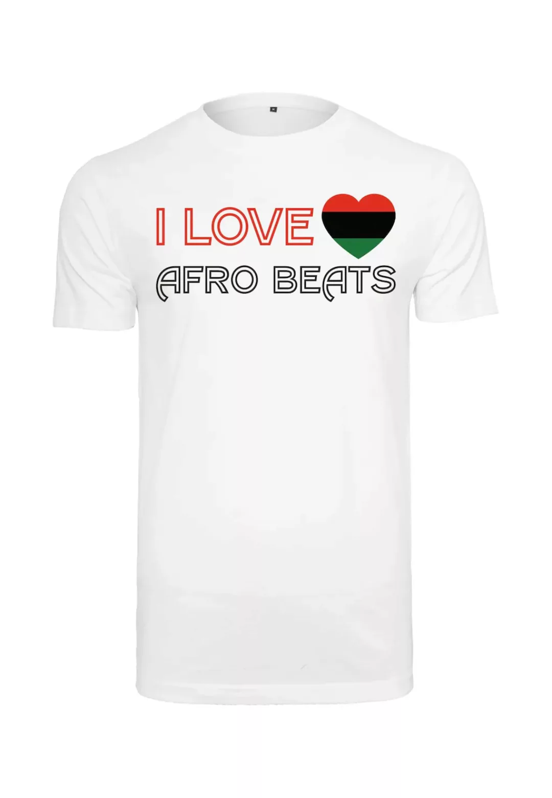 MisterTee Kurzarmshirt "MisterTee Herren I Love Afrikanische Beats Tee" günstig online kaufen