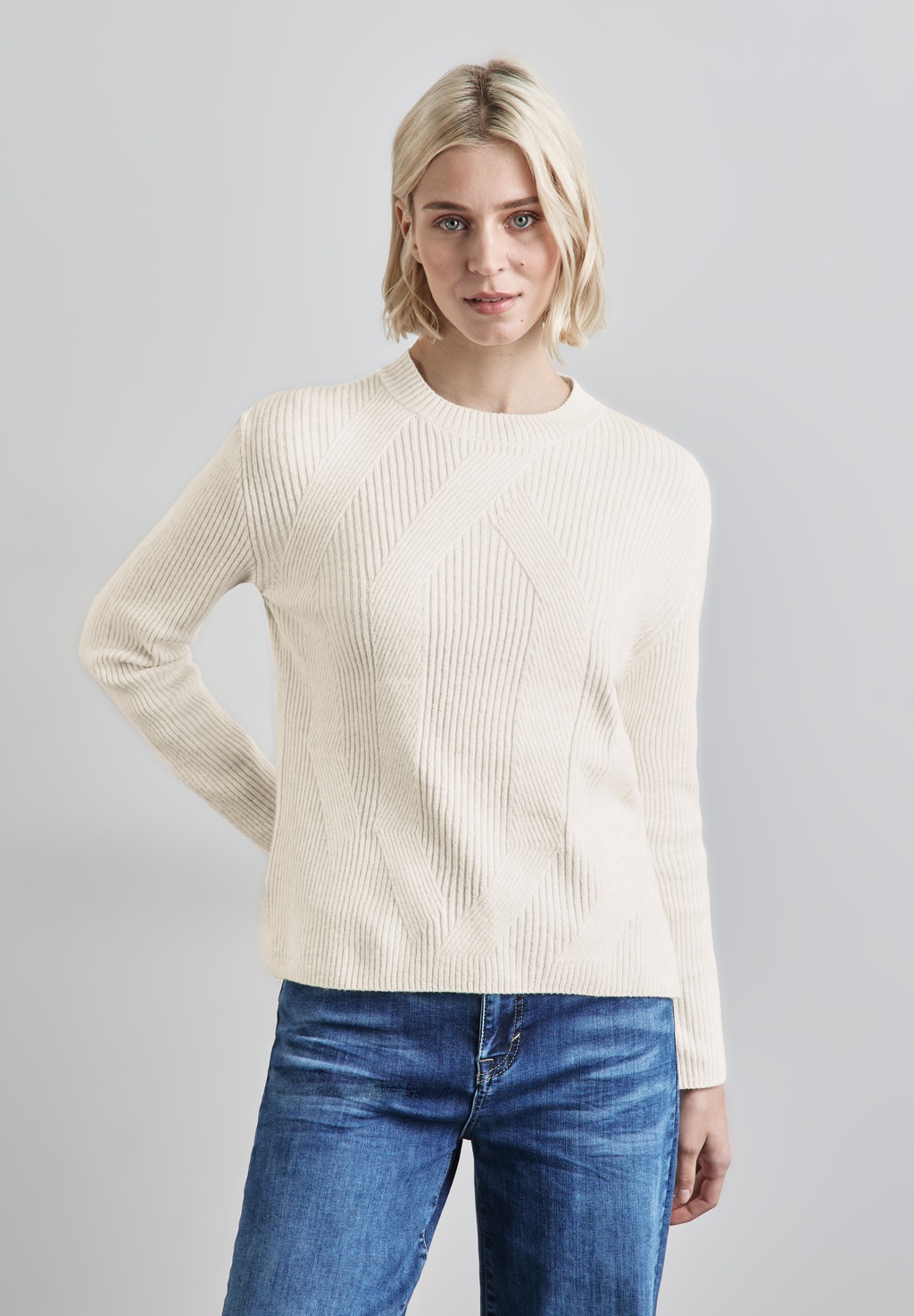 STREET ONE Strickpullover - Damen Strickpullover - Turtleneck, Langarm, Ang günstig online kaufen