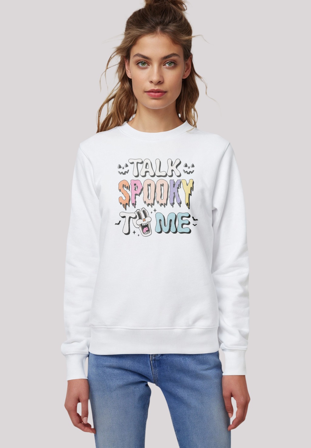 F4NT4STIC Sweatshirt "Retro Halloween Talk Spooky to Me", Premium Qualität günstig online kaufen