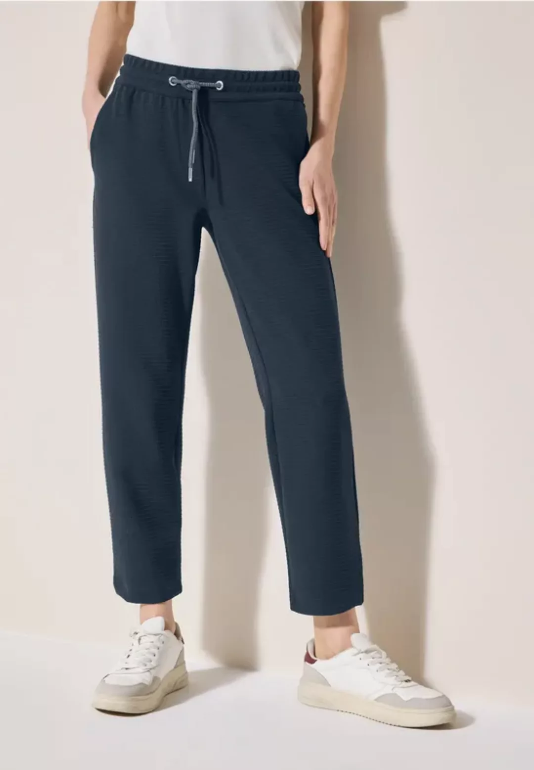 Strukturhose im Casual Fit günstig online kaufen