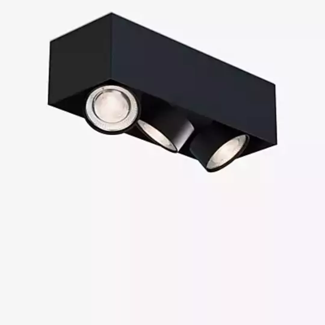 Mawa Wittenberg 4.0 Deckenleuchte LED 3-flammig - kopfbündig, schwarz matt günstig online kaufen