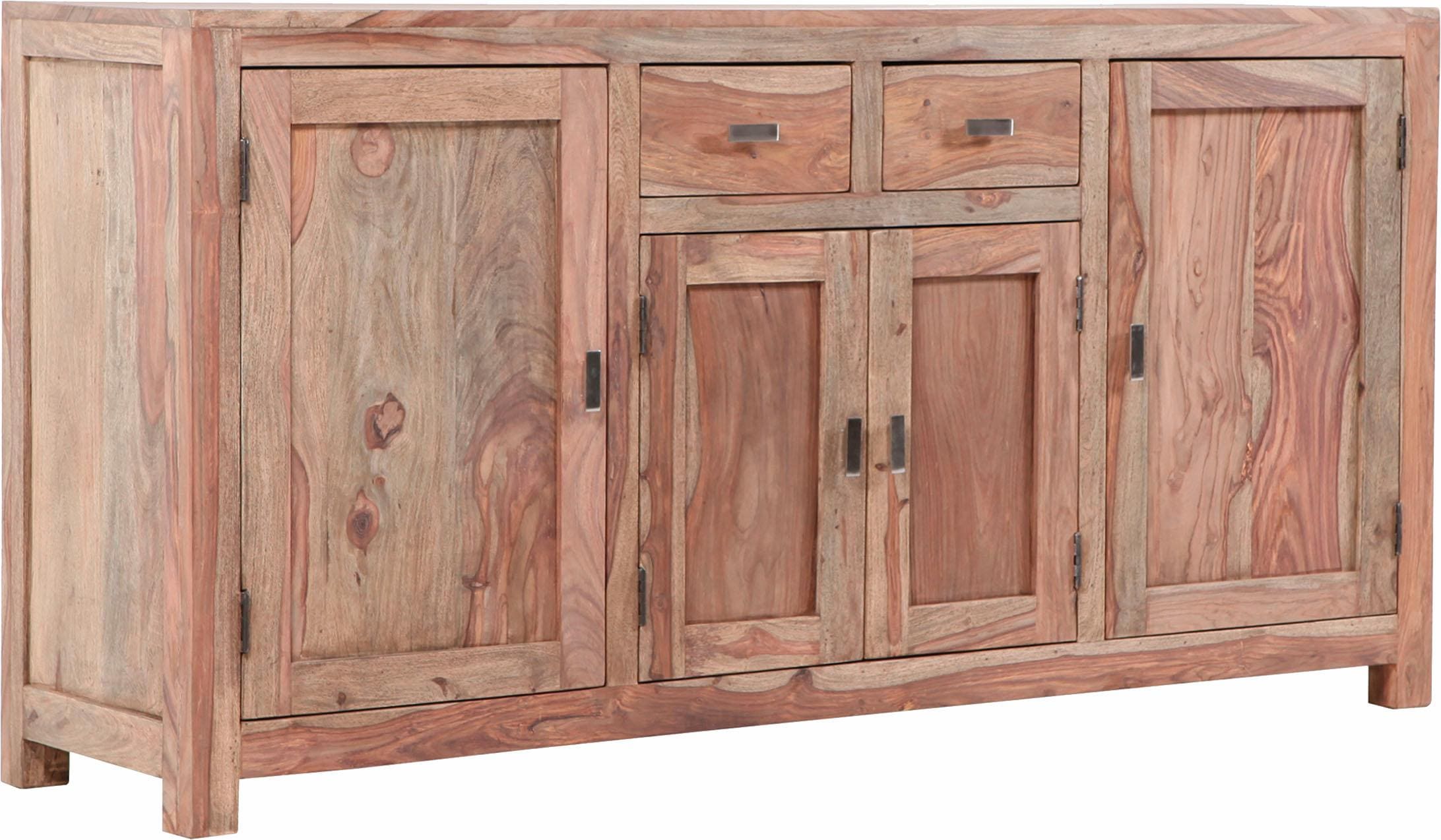 Gutmann Factory Sideboard "Inka", Kommode aus massivem Sheesham Holz, Breit günstig online kaufen