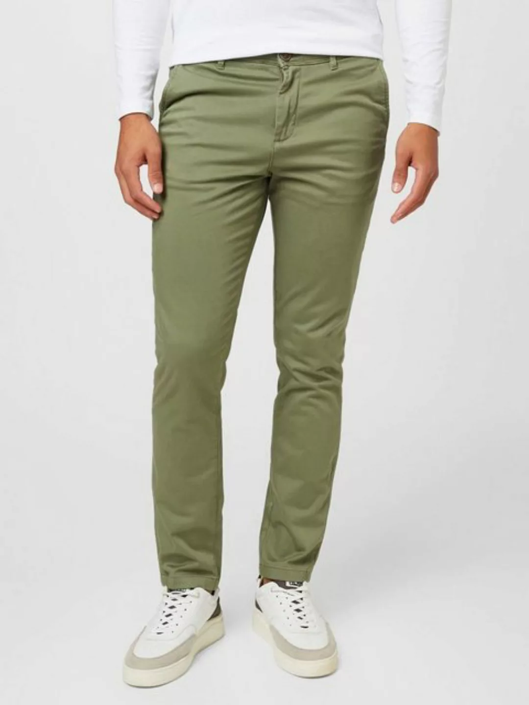 Jack & Jones Herren Chino Hose JJIMARCO JJBOWIE SA - Slim Fit - Blau - Grün günstig online kaufen