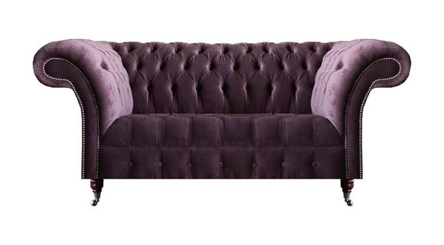 JVmoebel 3-Sitzer Schicker Chesterfield Lila Dreisitzer Wohnzimmer Polsterc günstig online kaufen