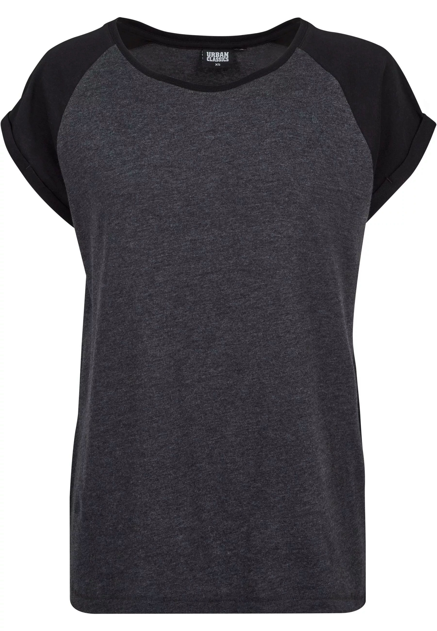 URBAN CLASSICS Kurzarmshirt "Urban Classics Damen Ladies Contrast Raglan Te günstig online kaufen