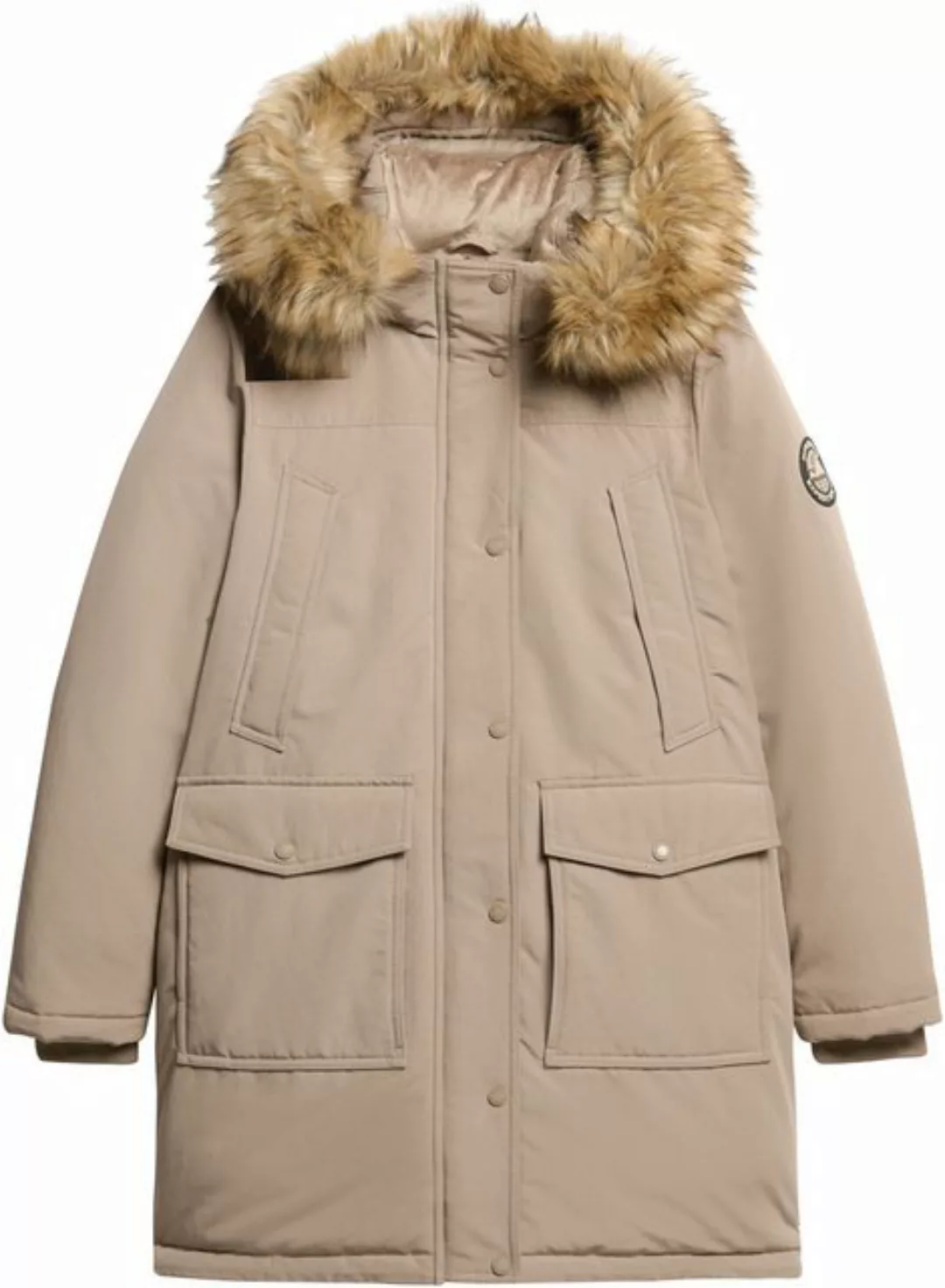 Superdry Steppjacke EVEREST FAUX FUR PARKA JACKET günstig online kaufen