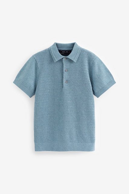 Next Poloshirt Gestricktes Polohemd mit kurzen Ärmeln (1-tlg) günstig online kaufen