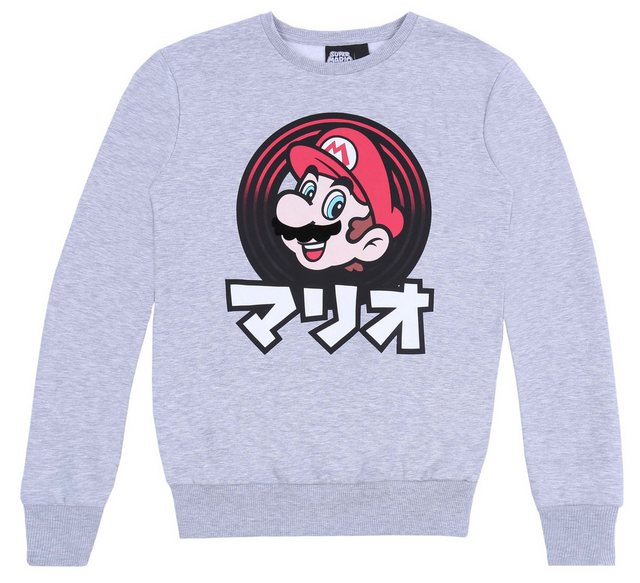 Sarcia.eu Sweatshirt Graues Herren-Sweatshirt SUPER MARIO XXL günstig online kaufen