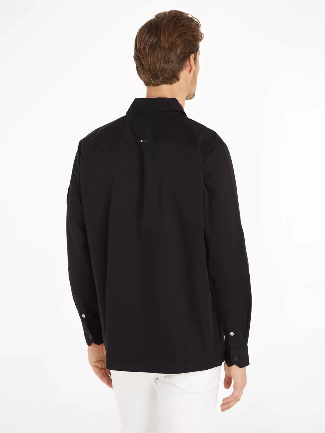 Calvin Klein Jeans Langarmhemd "MONOLOGO BADGE SHIRT" günstig online kaufen