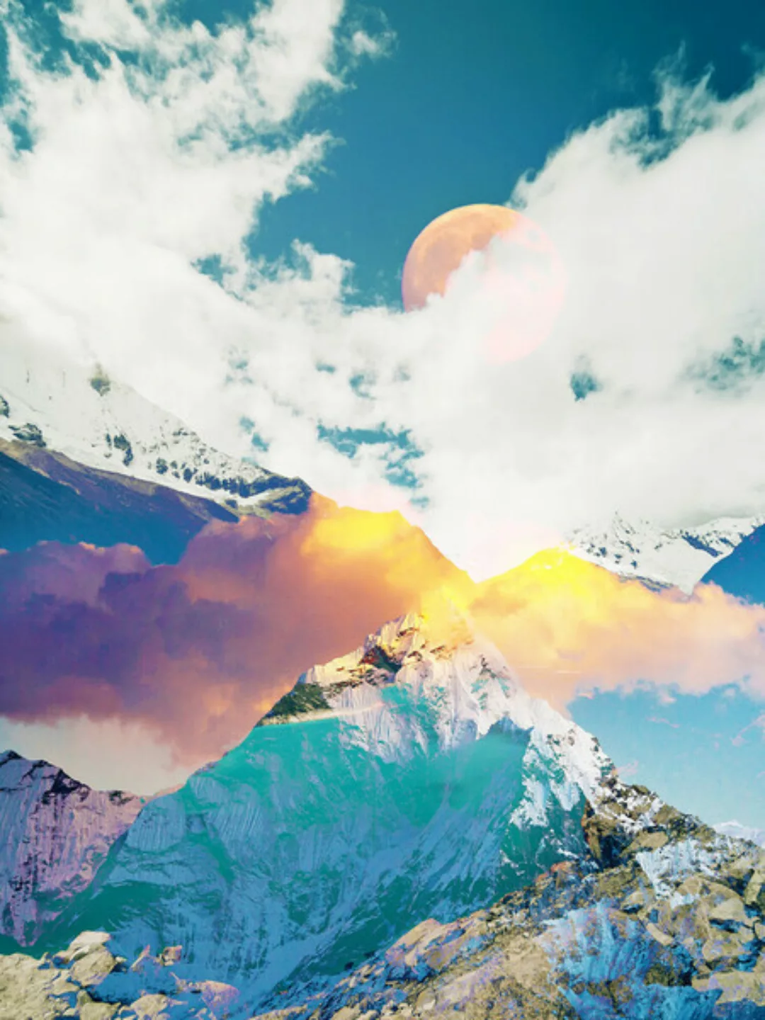 Poster / Leinwandbild - Dreaming Mountains günstig online kaufen
