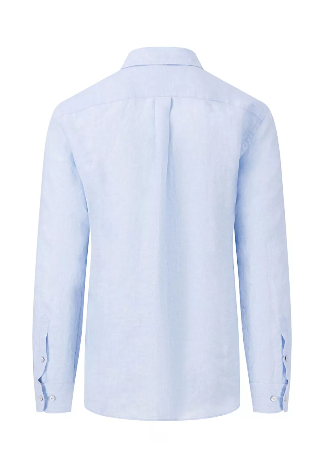 FYNCH-HATTON Leinenhemd langarm, mit Button-Down-Kragen und Knopfleiste günstig online kaufen