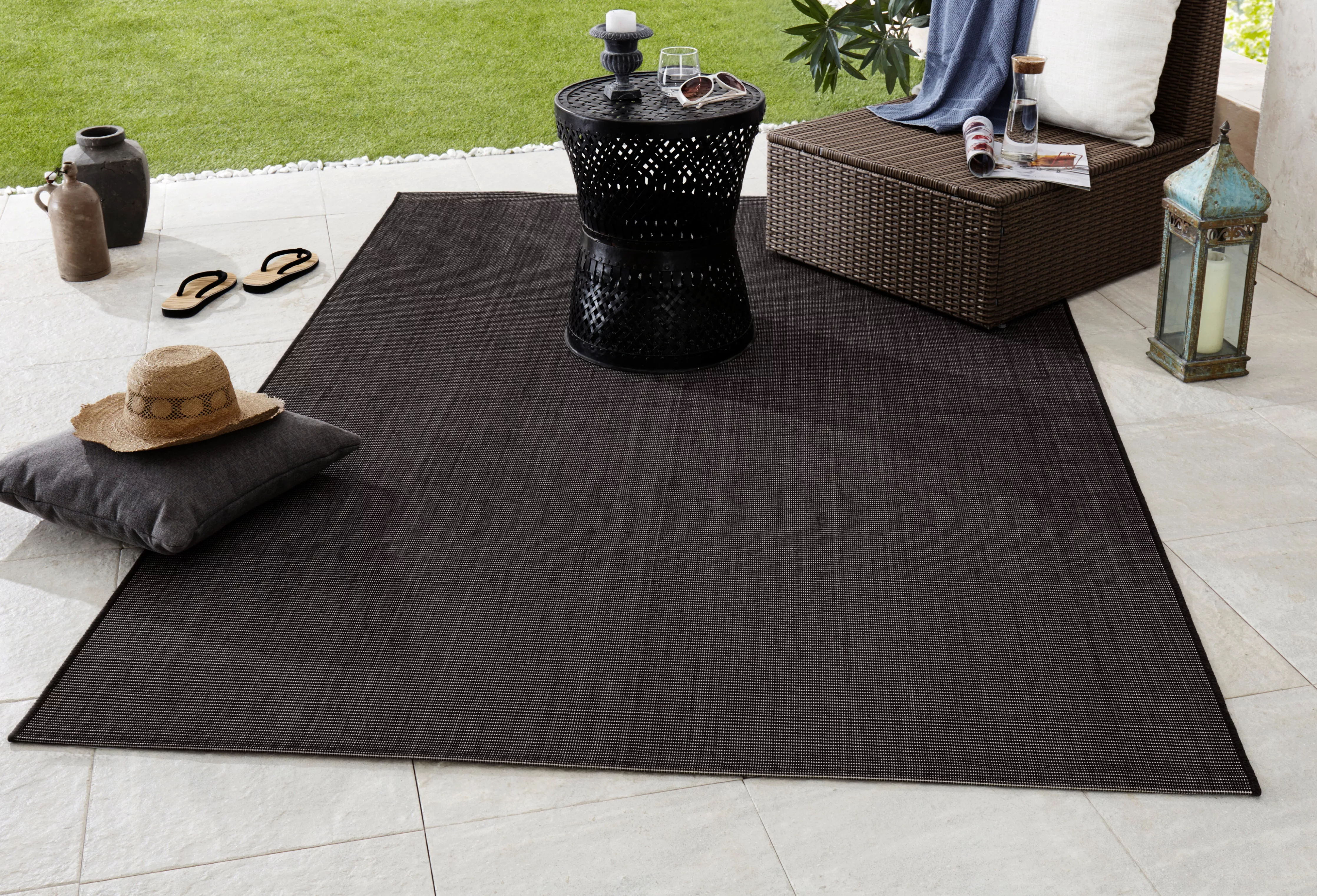 NORTHRUGS Teppich »Match«, rechteckig, 8 mm Höhe, In-& Outdoor, Kurzflor, L günstig online kaufen