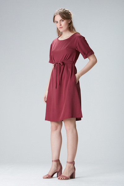 Kleid Mit Ärmel "Edda" Aus Tencel günstig online kaufen