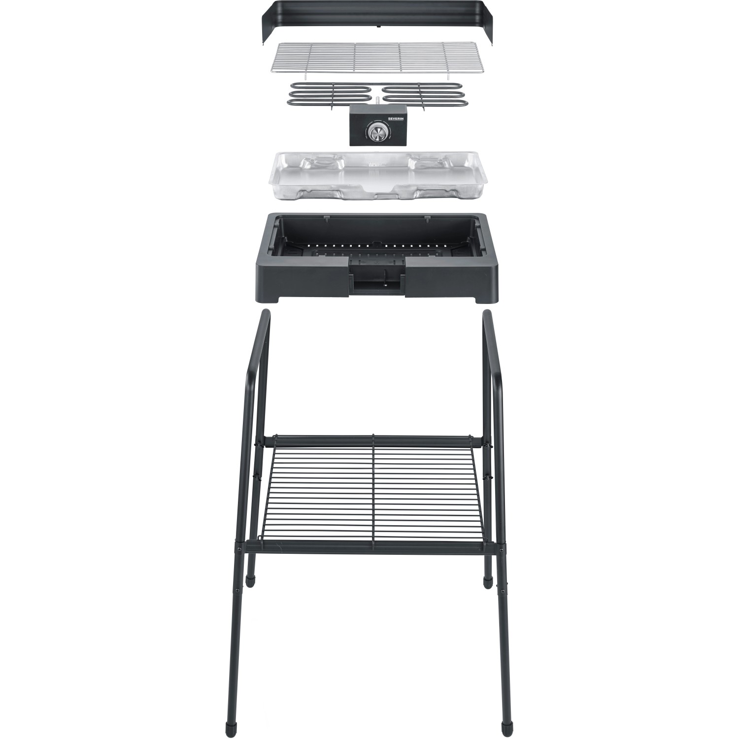 Severin Standgrill PG 8566 mit Grillrost 2.300 W günstig online kaufen