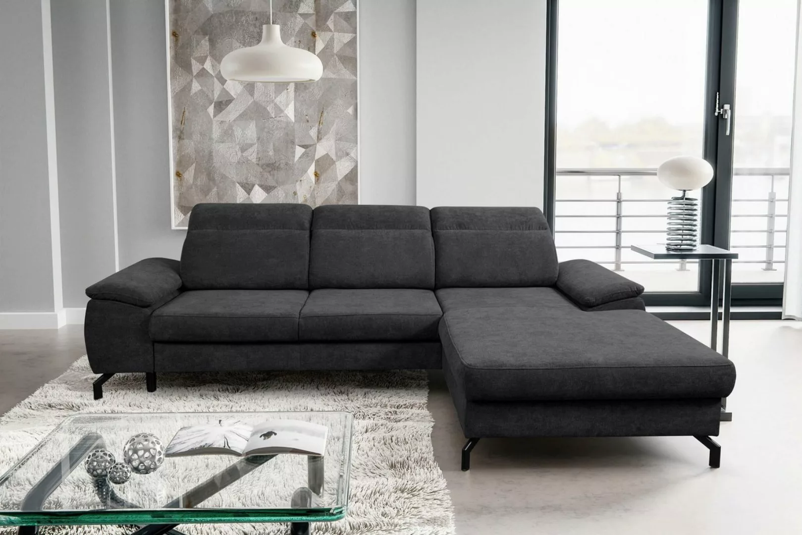 WERK2 Ecksofa Panama L-Form, Modernes Sofa mit Schlaffunktion, Bettkasten, günstig online kaufen