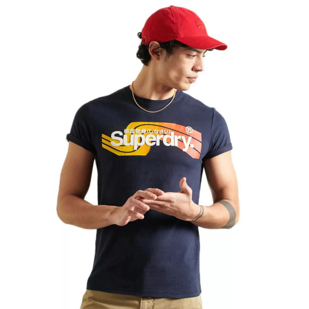 Superdry Core Logo Cali Kurzarm T-shirt XS Nautical Navy günstig online kaufen
