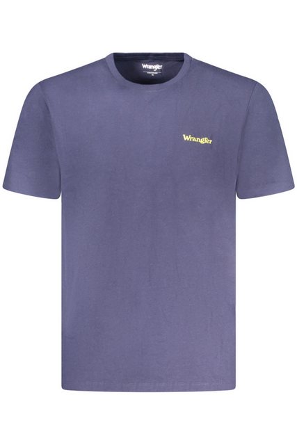 Wrangler T-Shirt Blaues Kurzarm-Herren-T-Shirt mit Rundhals und günstig online kaufen