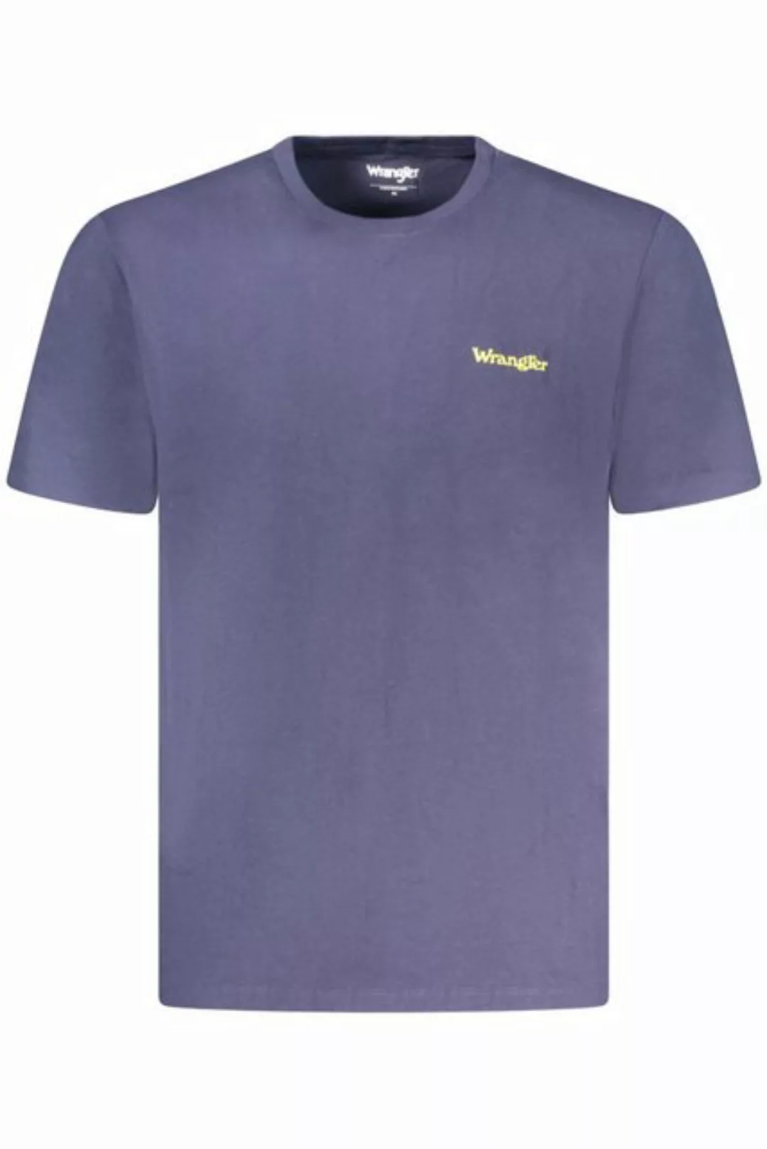 Wrangler T-Shirt Blaues Kurzarm-Herren-T-Shirt mit Rundhals und günstig online kaufen