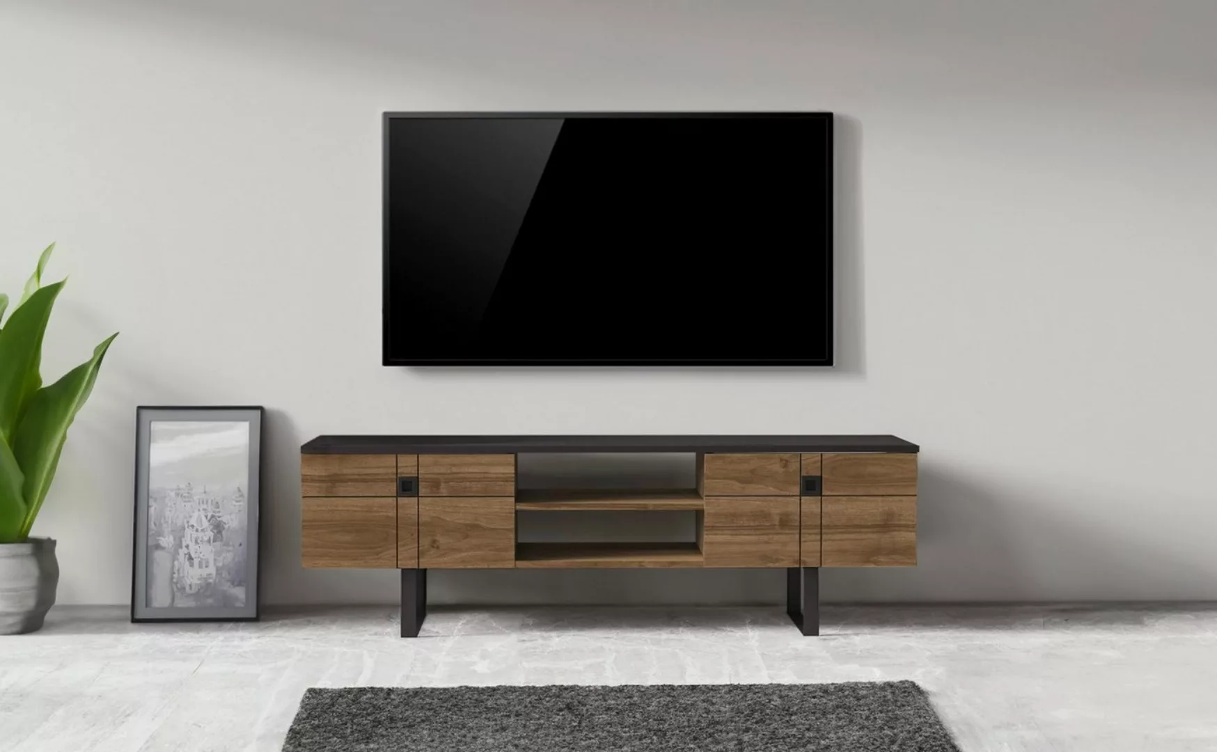 DEMA Home TV-Schrank Lowboard Zeus, Breite 160 cm, Fernseher bis zu 32-70 Z günstig online kaufen