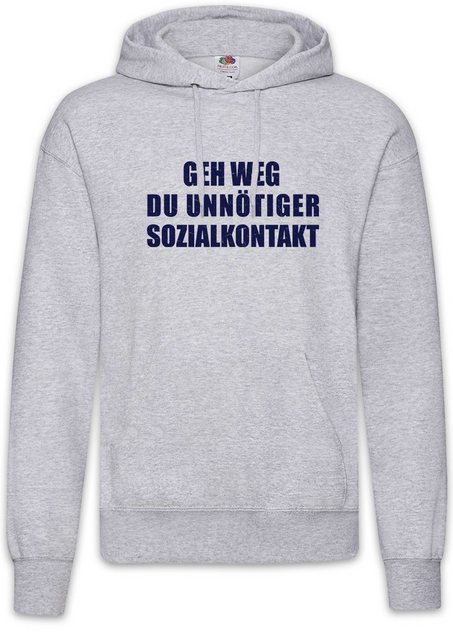 Urban Backwoods Hoodie Geh Weg Du Unnötiger Sozialkontakt Herren Hoodie Men günstig online kaufen