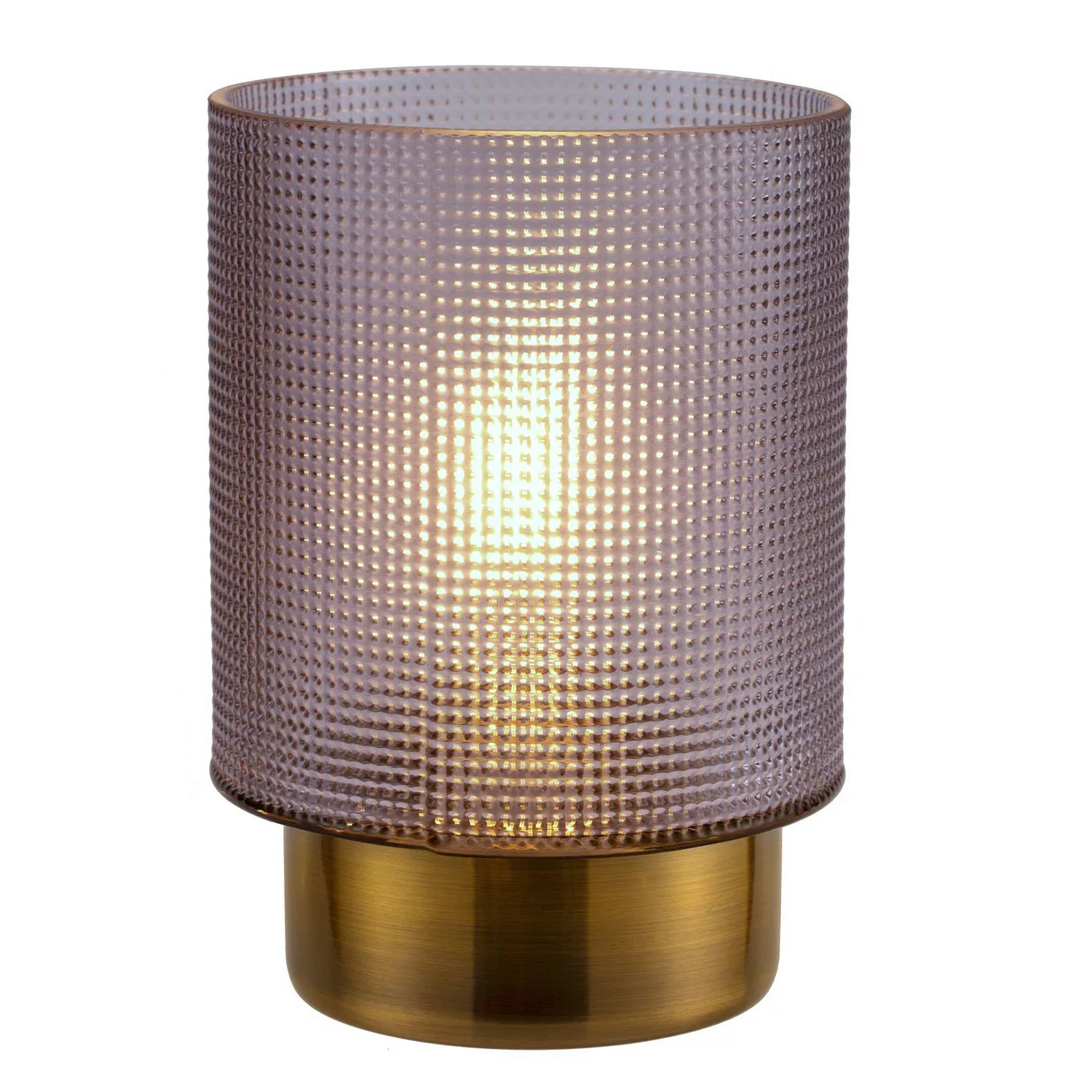LED Tischleuchte Pure Glamour in Schwarz-transparent und Messing 0,8W 30lm günstig online kaufen