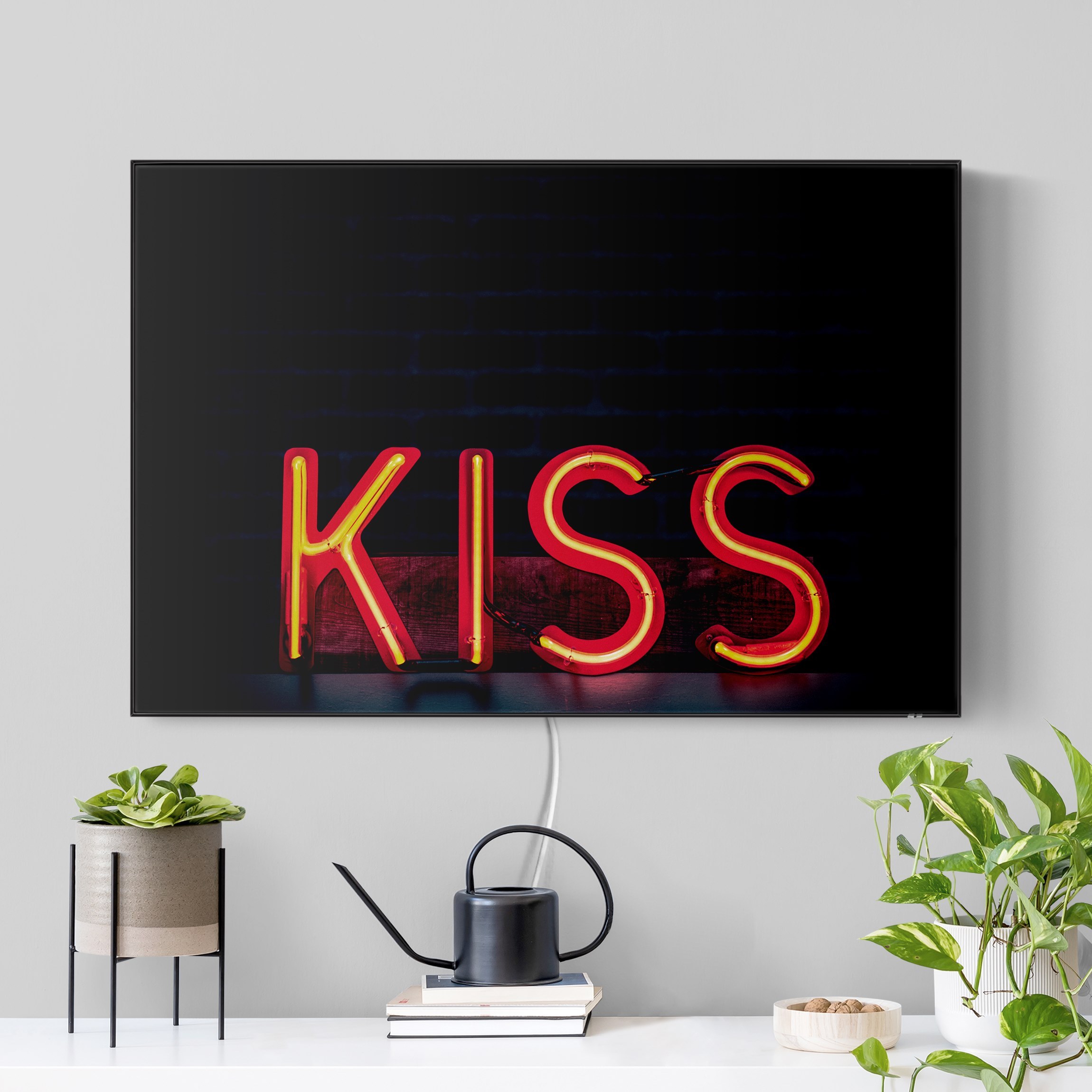 LED-Wechselbild Kiss - Neonsign günstig online kaufen