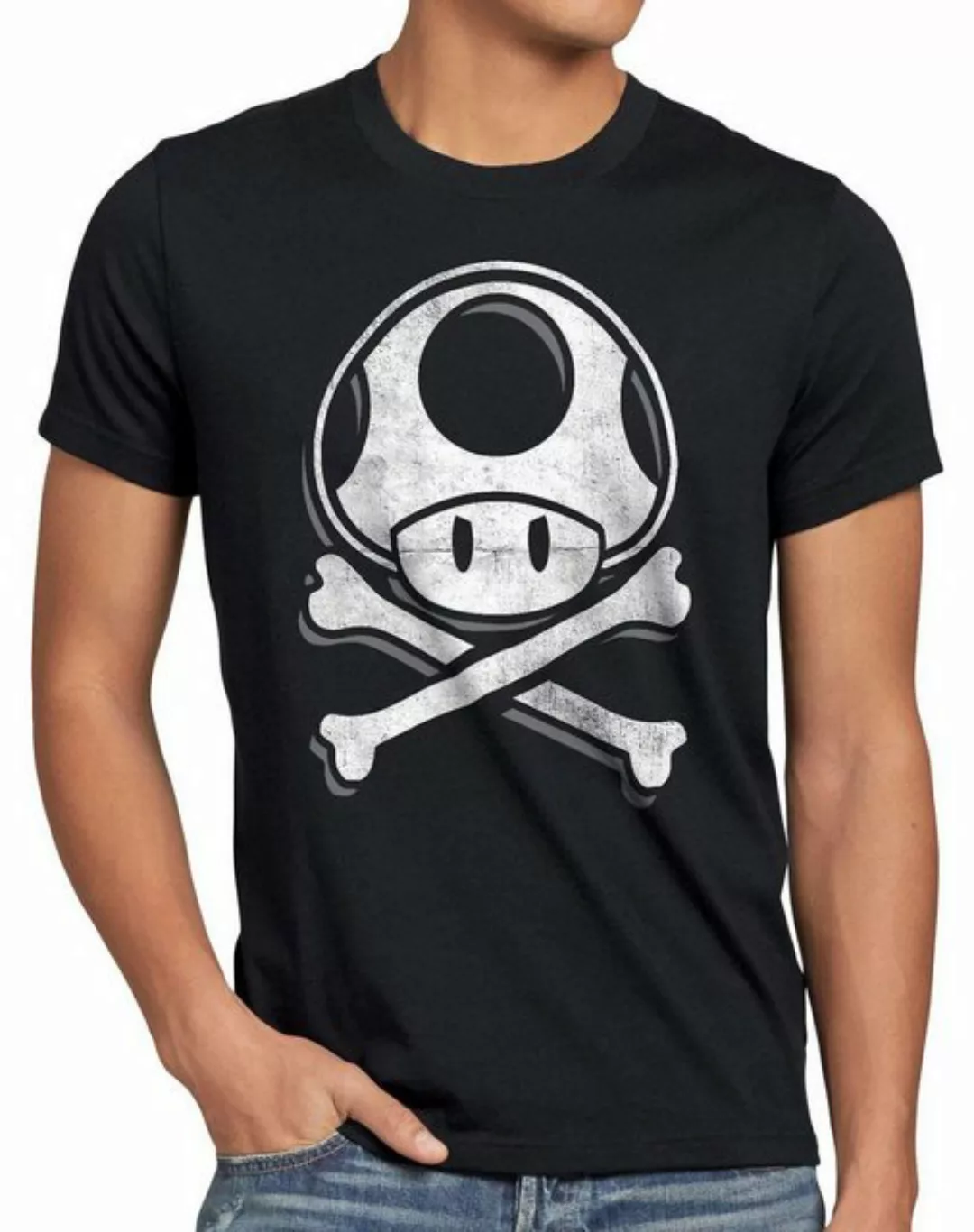 style3 Print-Shirt Herren T-Shirt Toadskull mario totenkopf videospiel kons günstig online kaufen