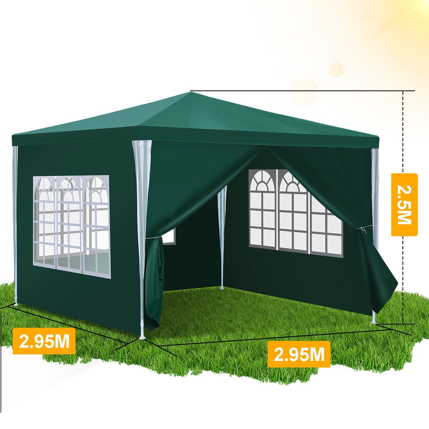 Clanmacy Pavillon Pavillon Partyzelt Festzelt Wasserdicht günstig online kaufen