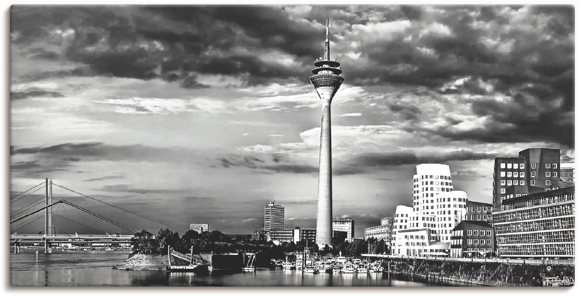 Artland Wandbild »Düsseldorf Collage Skyline 10«, Deutschland, (1 St.), als günstig online kaufen