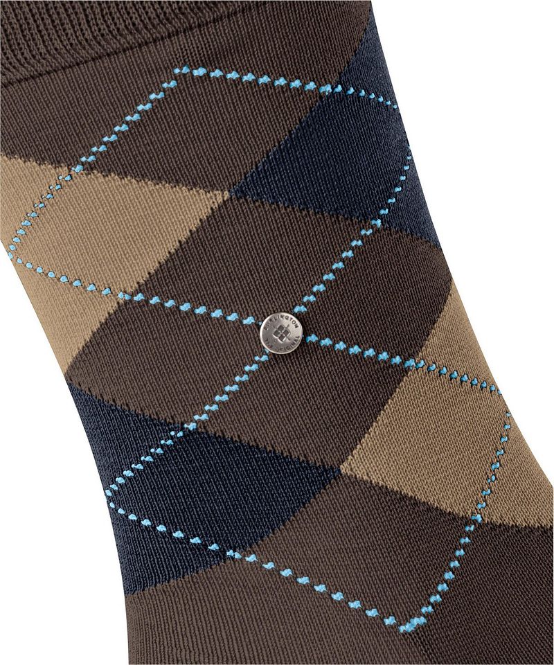 Burlington Manchester Socken Kariert Braun 5043 - Größe 40-46 günstig online kaufen