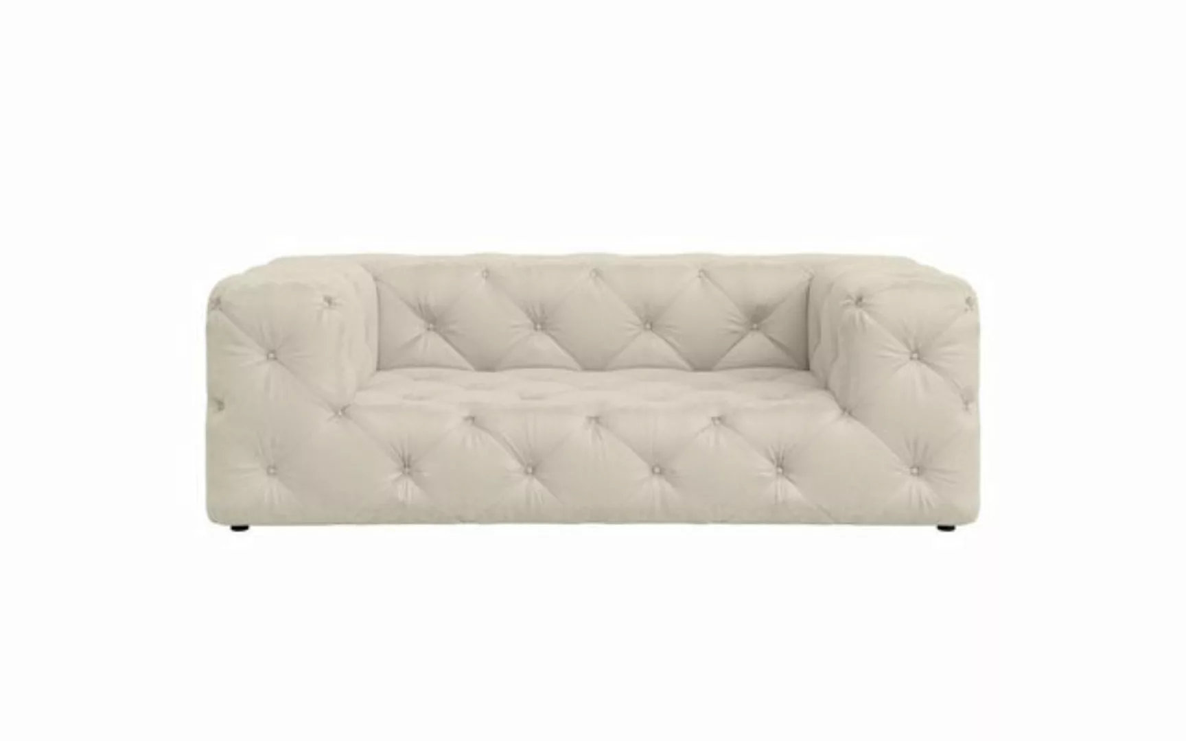 Places of Style 2-Sitzer FOLLINA, 2-Sitzer Sofa mit klassischer Chesterfiel günstig online kaufen