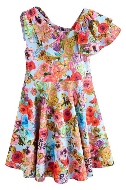 Next Jerseykleid Kleid mit Schulterdetail und Print (1-tlg) günstig online kaufen