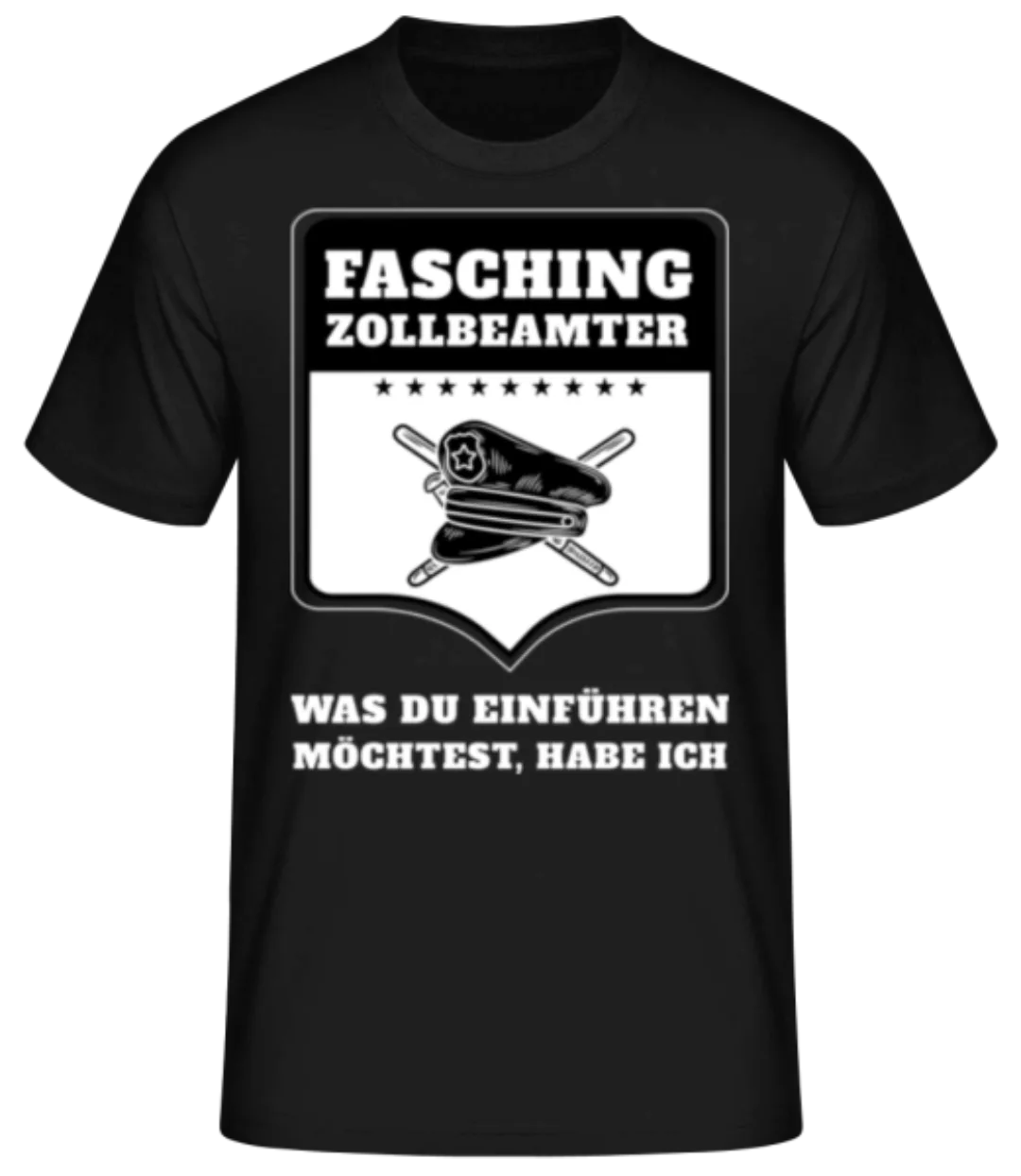 Fasching Zollbeamter · Männer Basic T-Shirt günstig online kaufen