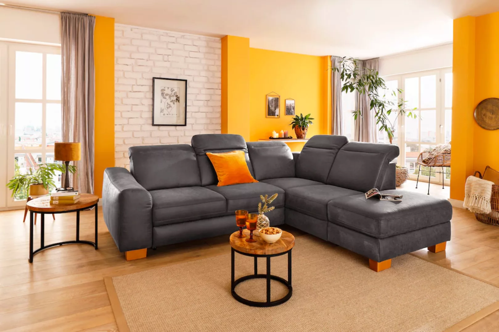 Home affaire Ecksofa "Dundee L-Form" günstig online kaufen