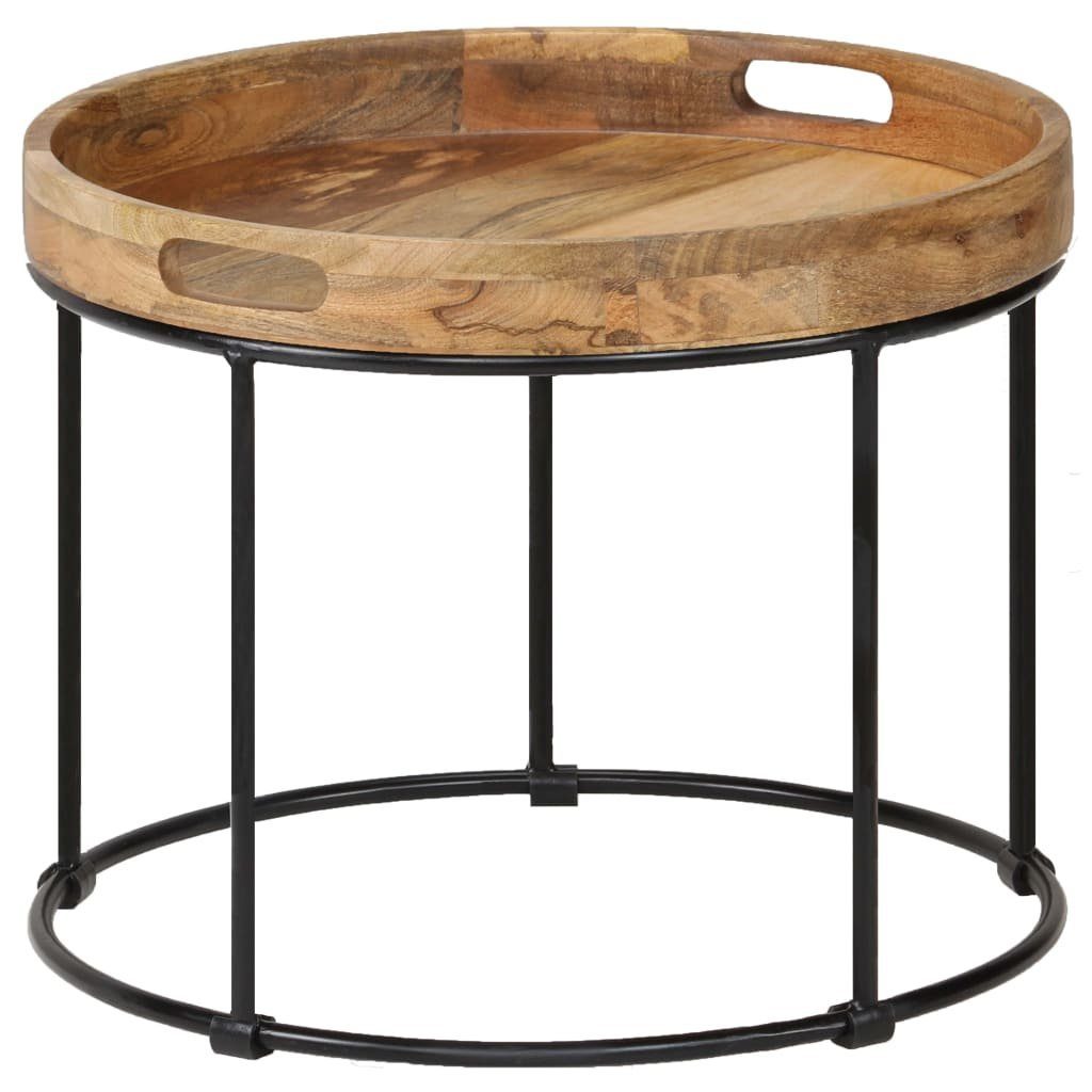 vidaXL Couchtisch Couchtisch Massivholz und Stahl günstig online kaufen
