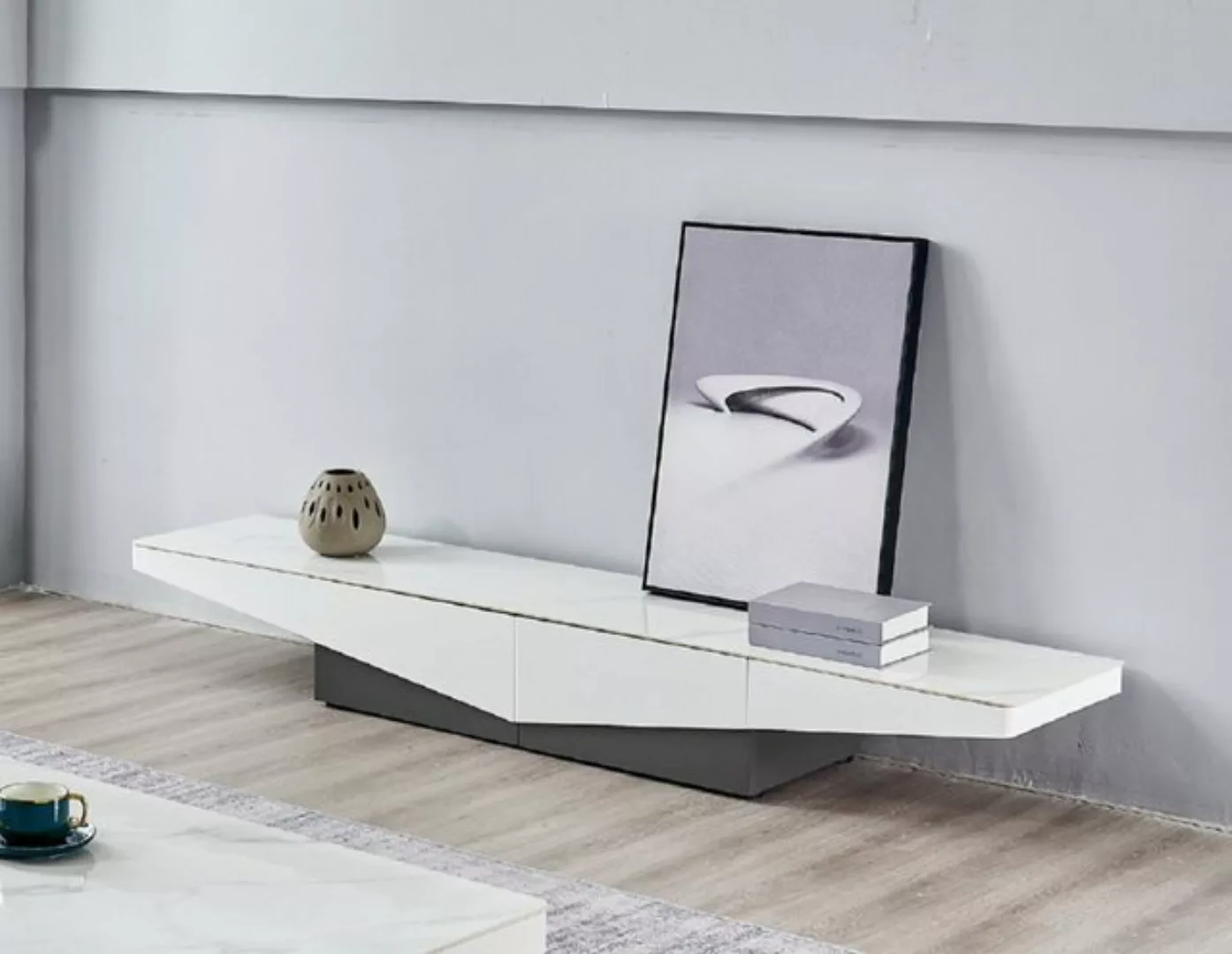 JVmoebel TV-Schrank Modernes Design Weiß Sideboard Low Board Wohnzimmer rtv günstig online kaufen